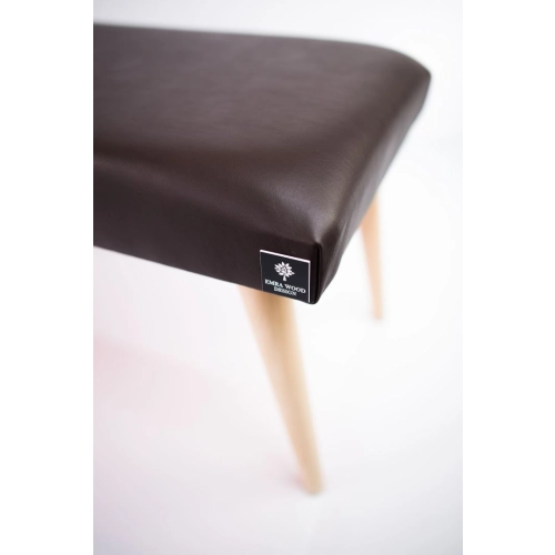 Ławeczka Pufa Tapicerowana Siedzisko Gładkie Ekoskóra Brąz LPG-10 Rozmiary od 50 cm do 120 cm