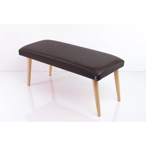 Ławeczka Pufa Tapicerowana Siedzisko Gładkie Ekoskóra Brąz LPG-10 Rozmiary od 50 cm do 120 cm