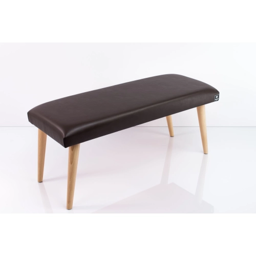 Ławeczka Pufa Tapicerowana Siedzisko Gładkie Ekoskóra Brąz LPG-10 Rozmiary od 50 cm do 120 cm