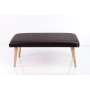 Ławeczka Pufa Tapicerowana Siedzisko Gładkie Ekoskóra Brąz LPG-10 Rozmiary od 50 cm do 120 cm