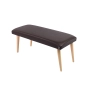 Ławeczka Pufa Tapicerowana Siedzisko Gładkie Ekoskóra Brąz LPG-10 Rozmiary od 50 cm do 120 cm