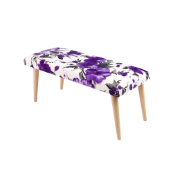 Ławeczka Pufa Tapicerowana Siedzisko Gładkie Fiolet LPG-10 Rozmiary od 50 cm do 120 cm