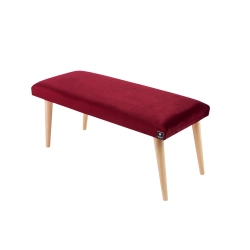 Ławeczka Pufa Tapicerowana Siedzisko Gładkie Bordowy LPG-10 Rozmiary od 50 cm do 120 cm