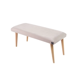 Ławeczka Pufa Tapicerowana Siedzisko Gładkie Srebrny LPG-10 Rozmiary od 50 cm do 120 cm