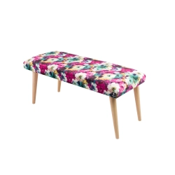 Ławeczka Pufa Tapicerowana Siedzisko Gładkie Print AA1 LPG-10 Rozmiary od 50 cm do 120 cm