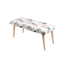 Ławeczka Pufa Tapicerowana Siedzisko Gładkie Print AB1 LPG-10 Rozmiary od 50 cm do 120 cm