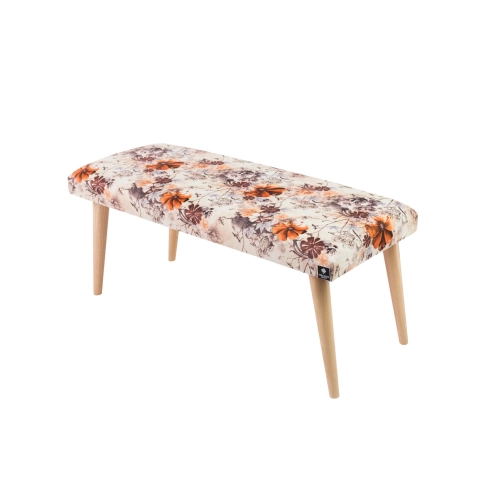 Ławeczka Pufa Tapicerowana Siedzisko Gładkie Print AB2 LPG-10 Rozmiary od 50 cm do 120 cm