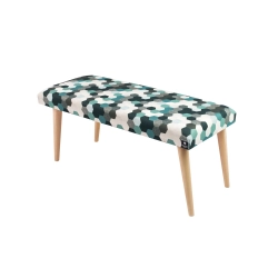 Ławeczka Pufa Tapicerowana Siedzisko Gładkie Print AC1 LPG-10 Rozmiary od 50 cm do 120 cm