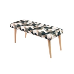 Ławeczka Pufa Tapicerowana Siedzisko Gładkie Print AC2 LPG-10 Rozmiary od 50 cm do 120 cm