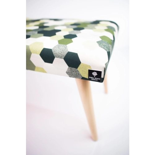Ławeczka Pufa Tapicerowana Siedzisko Gładkie Print AC4 LPG-10 Rozmiary od 50 cm do 120 cm