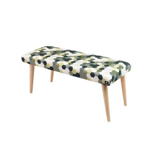 Ławeczka Pufa Tapicerowana Siedzisko Gładkie Print AC4 LPG-10 Rozmiary od 50 cm do 120 cm