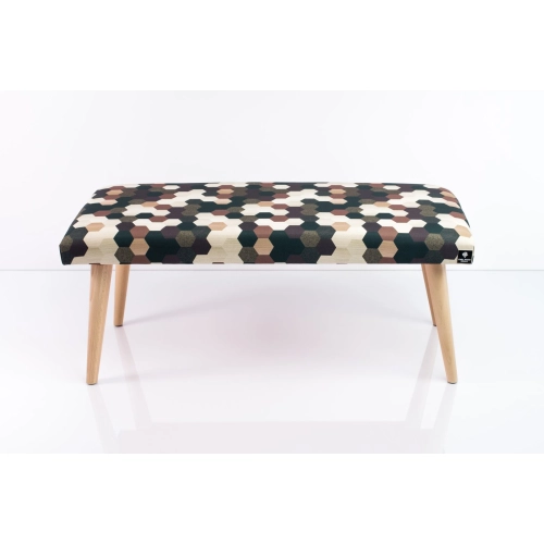 Ławeczka Pufa Tapicerowana Siedzisko Gładkie Print AC5 LPG-10 Rozmiary od 50 cm do 120 cm