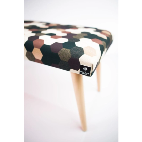 Ławeczka Pufa Tapicerowana Siedzisko Gładkie Print AC5 LPG-10 Rozmiary od 50 cm do 120 cm