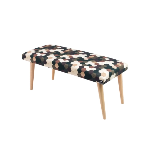 Ławeczka Pufa Tapicerowana Siedzisko Gładkie Print AC5 LPG-10 Rozmiary od 50 cm do 120 cm