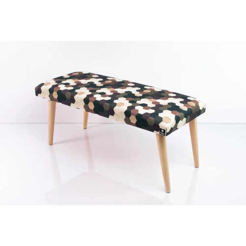 Ławeczka Pufa Tapicerowana Siedzisko Gładkie Print AC5 LPG-10 Rozmiary od 50 cm do 120 cm