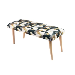 Ławeczka Pufa Tapicerowana Siedzisko Gładkie Print AC6 LPG-10 Rozmiary od 50 cm do 120 cm