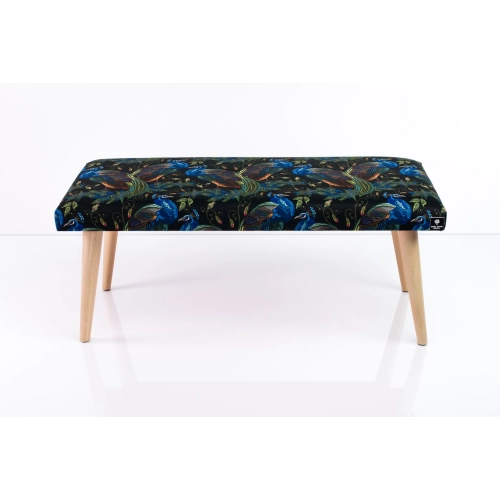 Ławeczka Pufa Tapicerowana Siedzisko Gładkie Pawie LPG-10 Rozmiary od 50 cm do 120 cm