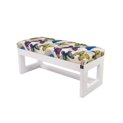 Ławka Pufa Tapicerowana Siedzisko Gładkie Butterfly 04 LPG-16 Rozmiary od 50 cm do 200 cm