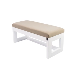 Ławka Pufa Tapicerowana Siedzisko Gładkie Beż LPG-16 Rozmiary od 50 cm do 200 cm