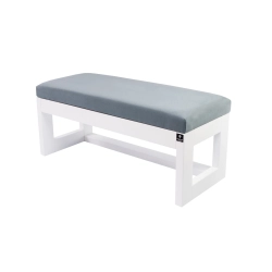 Ławeczka Pufa Tapicerowana Siedzisko Gładkie Popiel LPG-16 Rozmiary od 50 cm do 200 cm