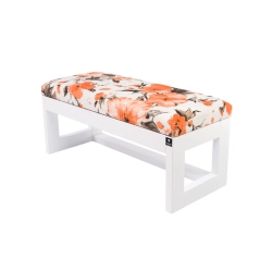 Ławka Pufa Tapicerowana Siedzisko Gładkie Marakesz Pomarańczowy LPG-16 Rozmiary od 50 cm do 200 cm