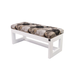 Ławka Pufa Tapicerowana Siedzisko Gładkie Nodo 1396 LPG-16 Rozmiary od 50 cm do 200 cm