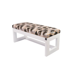 Ławka Pufa Tapicerowana Siedzisko Gładkie Ażurowe Liście LPG-16 Rozmiary od 50 cm do 200 cm