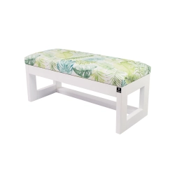 Ławka Pufa Tapicerowana Siedzisko Gładkie Liście Monstery LPG-16 Rozmiary od 50 cm do 200 cm