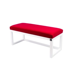 Ławka Pufa Tapicerowana Siedzisko Gładkie Czerwony LPG-2 Rozmiary od 50 cm do 200 cm