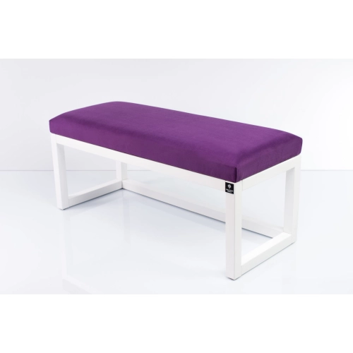 Ławka Pufa Tapicerowana Siedzisko Gładkie Fioletowy LPG-2 Rozmiary od 50 cm do 200 cm