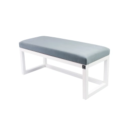 Ławka Pufa Tapicerowana Siedzisko Gładkie Popiel LPG-2 Rozmiary od 50 cm do 200 cm