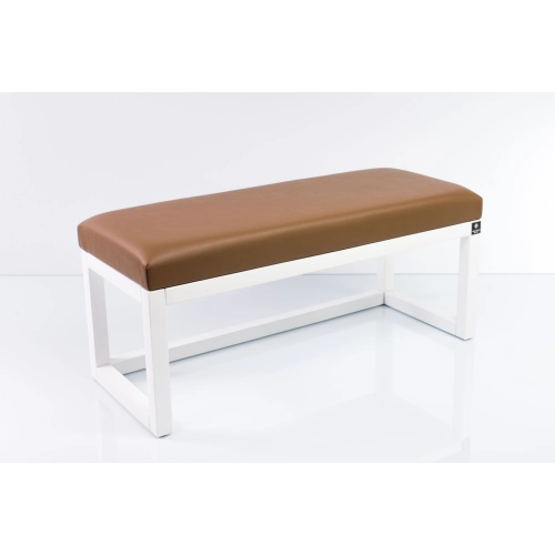 Ławka Pufa Tapicerowana Siedzisko Gładkie Ekoskóra Brązowa LPG-2 Rozmiary od 50 cm do 200 cm