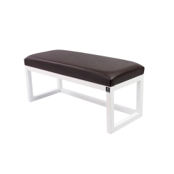 Ławka Pufa Tapicerowana Siedzisko Gładkie Ekoskóra Brązowy LPG-2 Rozmiary od 50 cm do 200 cm