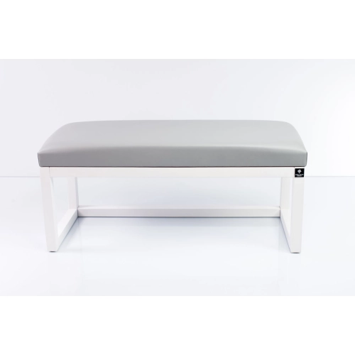 Ławka Pufa Tapicerowana Siedzisko Gładkie Ekoskóra Popiel LPG-2 Rozmiary od 50 cm do 200 cm