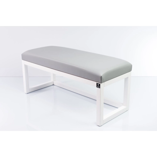 Ławka Pufa Tapicerowana Siedzisko Gładkie Ekoskóra Popiel LPG-2 Rozmiary od 50 cm do 200 cm