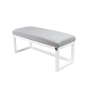Ławka Pufa Tapicerowana Siedzisko Gładkie Ekoskóra Popiel LPG-2 Rozmiary od 50 cm do 200 cm