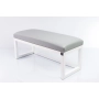 Ławka Pufa Tapicerowana Siedzisko Gładkie Ekoskóra Popiel LPG-2 Rozmiary od 50 cm do 200 cm