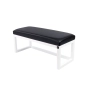 Ławka Pufa Tapicerowana Siedzisko Gładkie Ekoskóra Czarny LPG-2 Rozmiary od 50 cm do 200 cm