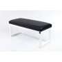 Ławka Pufa Tapicerowana Siedzisko Gładkie Ekoskóra Czarny LPG-2 Rozmiary od 50 cm do 200 cm
