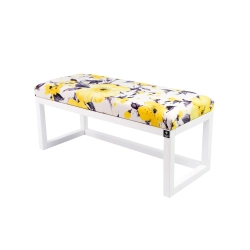 Ławka Pufa Tapicerowana Siedzisko Gładkie Żółty LPG-2 Rozmiary od 50 cm do 200 cm