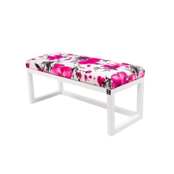 Ławka Pufa Tapicerowana Siedzisko Gładkie Marakesz Róż LPG-2 Rozmiary od 50 cm do 200 cm