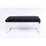 Ławka Pufa Tapicerowana Siedzisko Gładkie Czarny LPG-2 Rozmiary od 50 cm do 200 cm