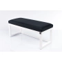 Ławka Pufa Tapicerowana Siedzisko Gładkie Czarny LPG-2 Rozmiary od 50 cm do 200 cm