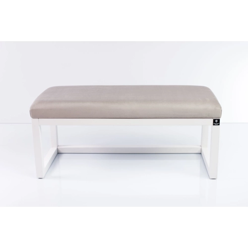 Ławka Pufa Tapicerowana Siedzisko Gładkie Srebrny LPG-2 Rozmiary od 50 cm do 200 cm
