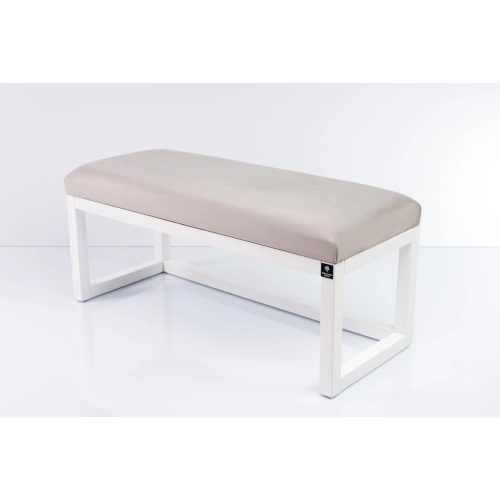 Ławka Pufa Tapicerowana Siedzisko Gładkie Srebrny LPG-2 Rozmiary od 50 cm do 200 cm