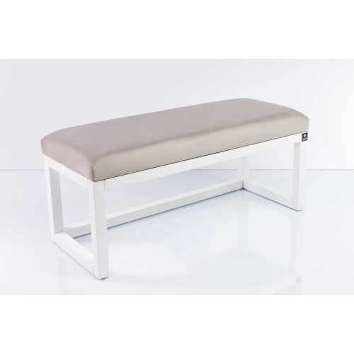 Ławka Pufa Tapicerowana Siedzisko Gładkie Srebrny LPG-2 Rozmiary od 50 cm do 200 cm