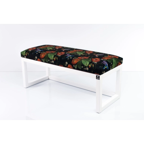 Ławka Pufa Tapicerowana Siedzisko Gładkie Liście Maki Koliber LPG-2 Rozmiary od 50 cm do 200 cm