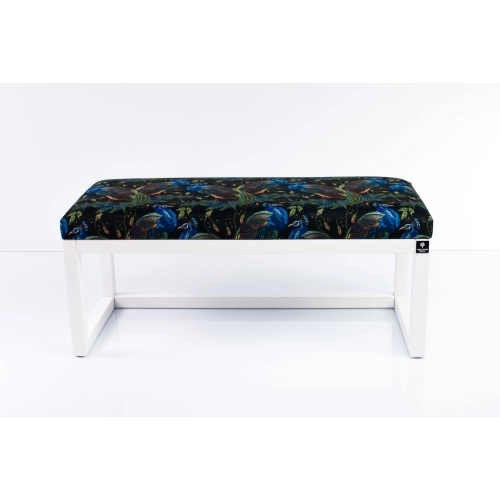 Ławka Pufa Tapicerowana Siedzisko Gładkie Pawie LPG-2 Rozmiary od 50 cm do 200 cm