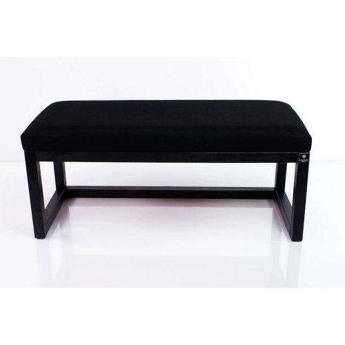 Ławka Pufa Tapicerowana Siedzisko Gładkie Czarny LPG-2 Rozmiary od 50 cm do 200 cm