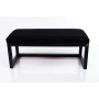Ławka Pufa Tapicerowana Siedzisko Gładkie Czarny LPG-2 Rozmiary od 50 cm do 200 cm